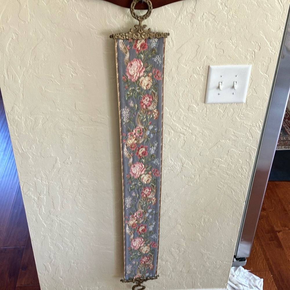 Bell Pull Corona Decor Company 6051CFB Tapestry 49” Brass Pulls Wall Art